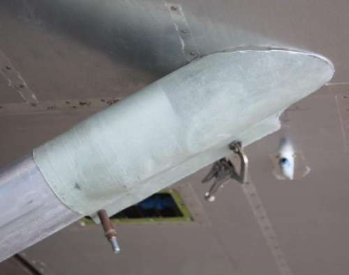 Initial fit of fairing.