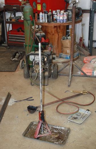 Acetylene soot on tube.