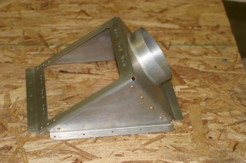 Alodined, riveted and nutplates.