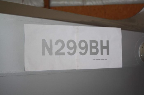 Homemade stencil in place.