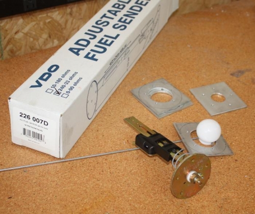 VDO sender and flanges in progress.