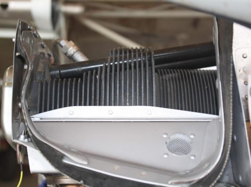 Painted Cylinder #1 support angle.