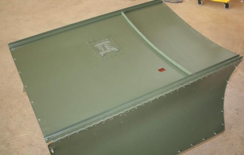 Finished engine cowl rib.