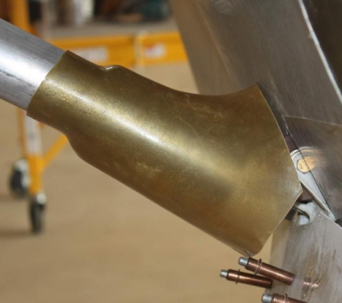 Initial fit, front view.