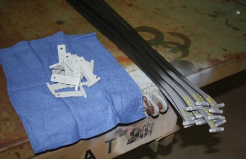 Straps prior to fitting them.