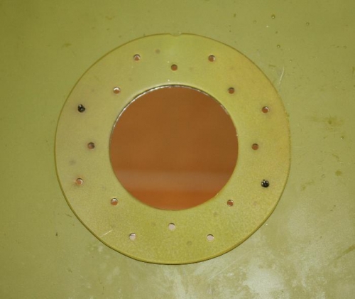 Fuel filler doubler, inside view.