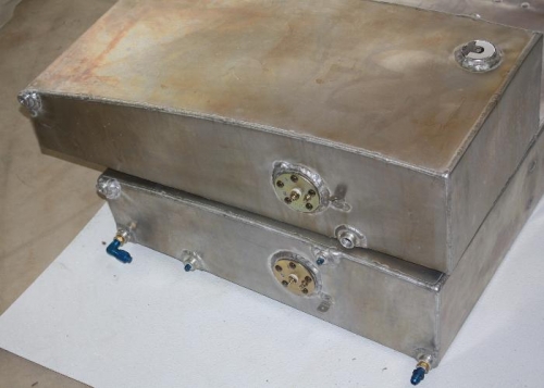 Fuel Tank senders, grounds and inboard vent welded.