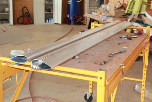 New left strut completed.