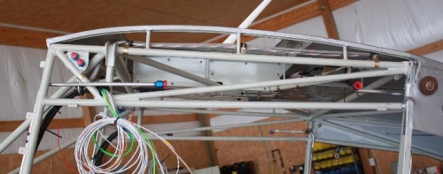 Front fuel line flared.