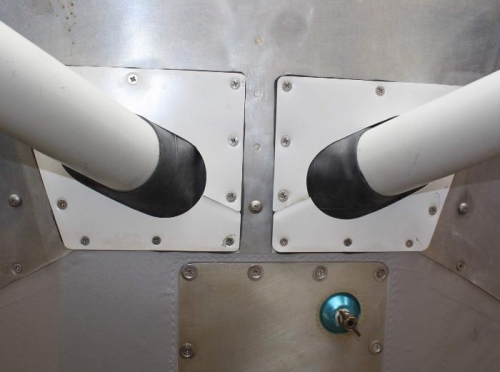 Cutout plates installed.