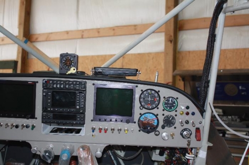 Monitor flipped down.