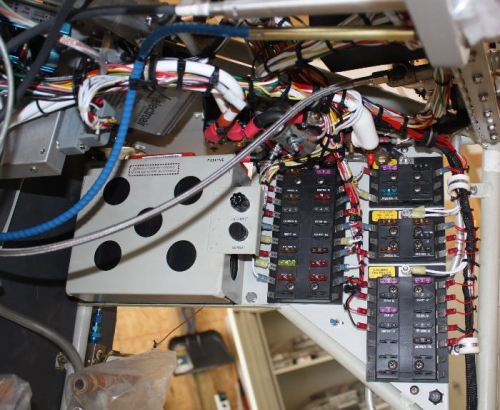 Right side fuse panels.