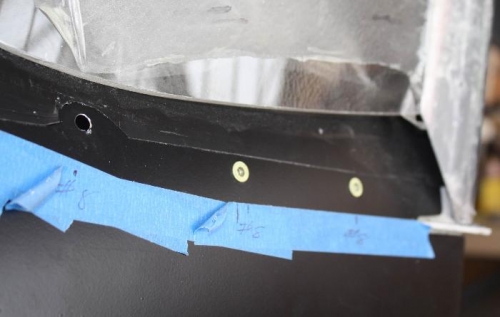 Notched rivnuts for attachment.