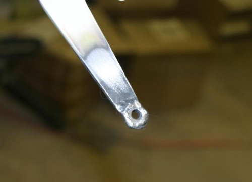 Rudder arm reinforcement