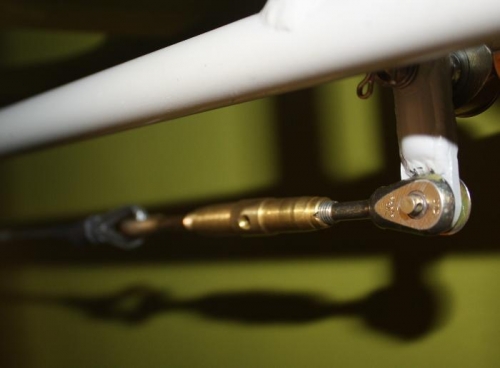 Aileron bellcrank turnbuckle.