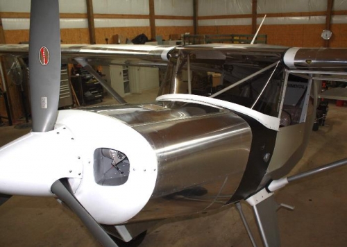 Left front view, looking aft.