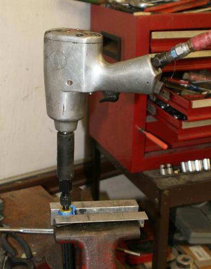 An air wrench comes in handy.