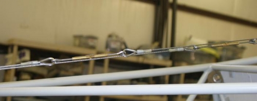 Turnbuckles aft of baggage compartment