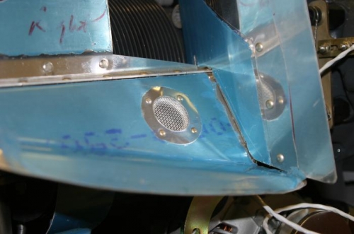 Alternator duct flange.