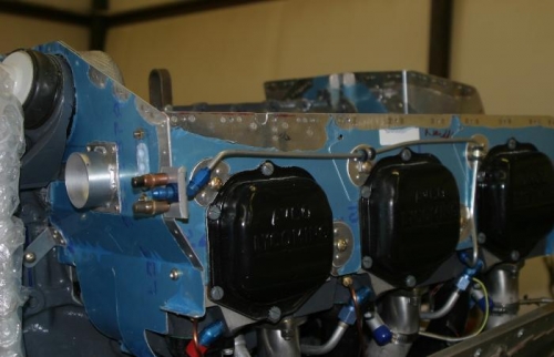 Manifold pressure line and right ignition baffle seal.