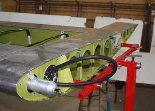 Wing root riveting and nutplated.