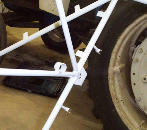 Ventral Fin Bracket After Welding and Painting