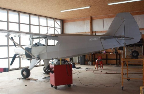 Weighing the aircraft.
