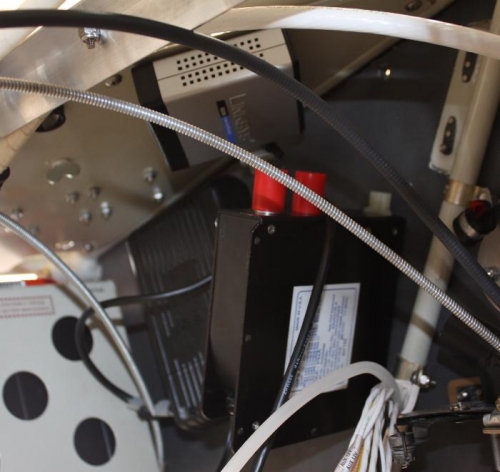 Avionics Fan and Ethernet Router.