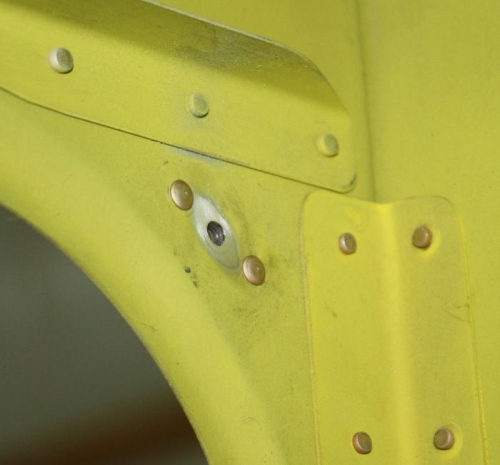 Fuel tank ground nutplate.