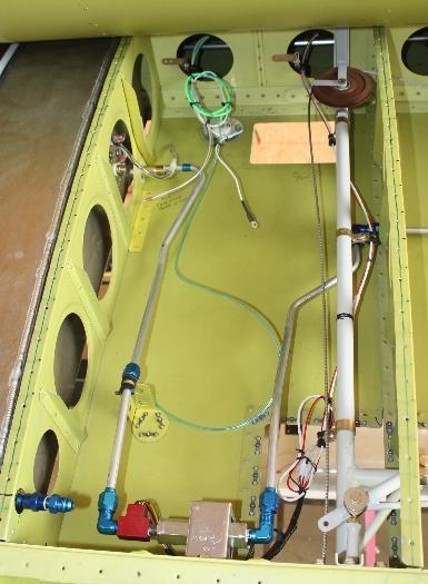 Aux fuel qty sender, pump, flow sensor, AOA heat  wiring.