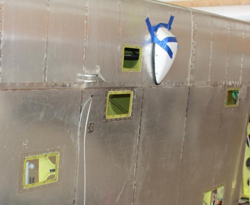 Completed standard wing access panels.