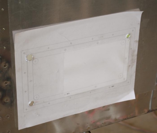 Ready to make cutout.