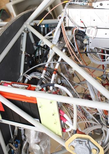 Left Side View of Aux Battery and Assoc'd Wiring.