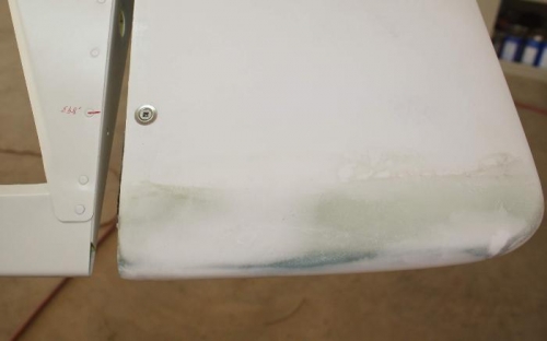 After fiberglassing and microballoons.