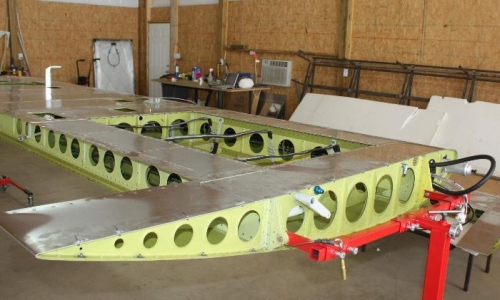 Lower wing root surface.