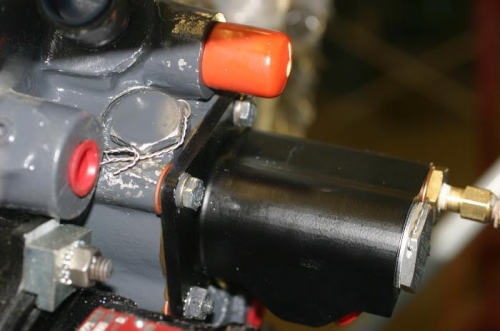 Oil pressure bypass plug.