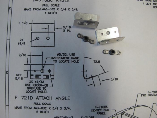 Fabricated F-721D Attach Angle