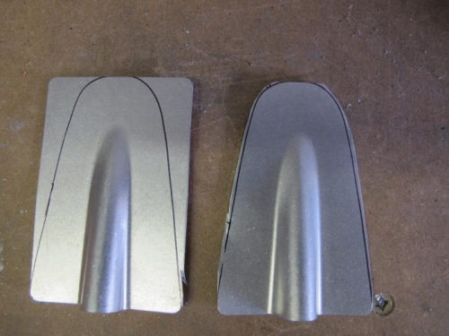 Rudder Cable Fairings Under Construction
