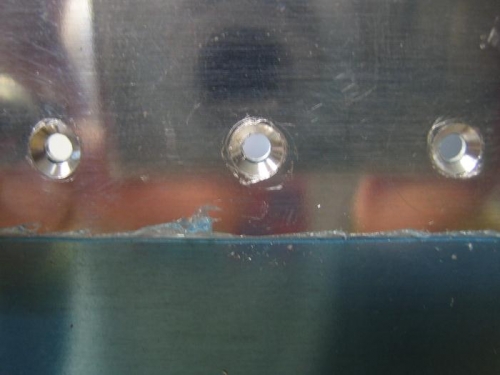 Countersinking the Skin at the Baffle Attachment Holes
