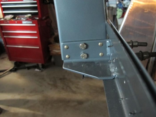 Riveted the F-631A to Side Rails