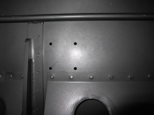 Holes Drilled for Mounting Fans