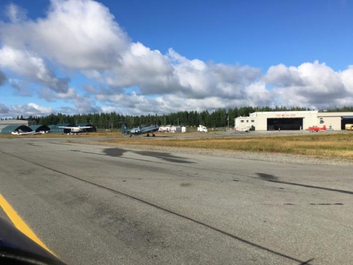 A notre arrivé a YVO, derrière un TBM Avanger ! Sa commence bien le week-end !!