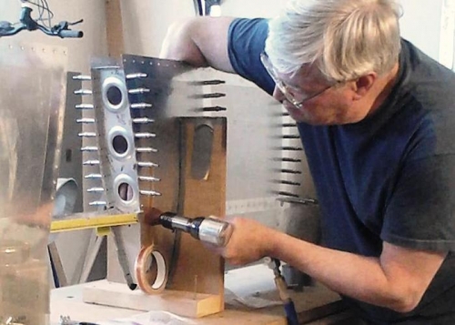 Right Underside Riveting To Spar