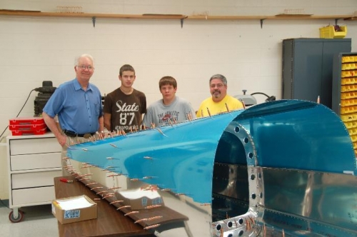 Me (Bob Kelly,) Kevin, Ross,  and teacher Andy Doboze (right.)