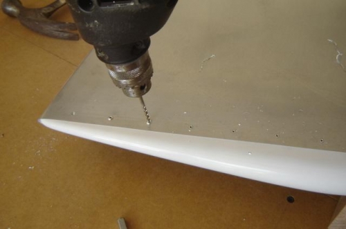 Drilling Out Tip Rib Rivets