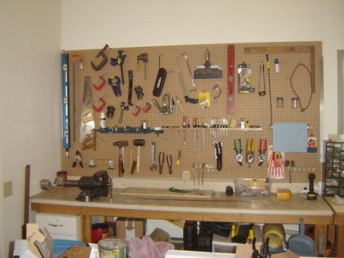 New Pegboard for Tools