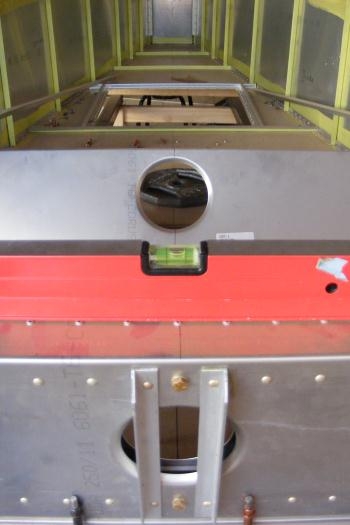 Balancing the main spar.