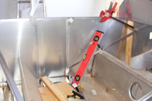 Interior view of uprights.