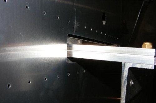 Alignment with spar jig template installed