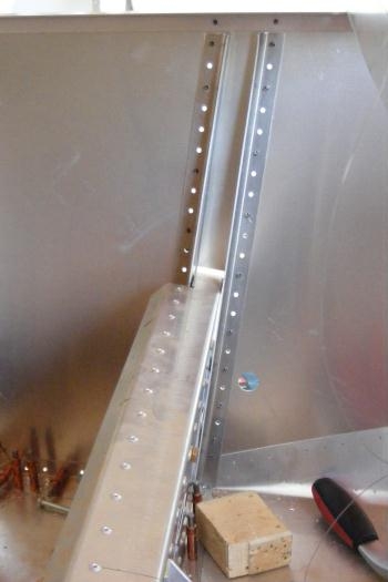 Cleco'd spar uprights